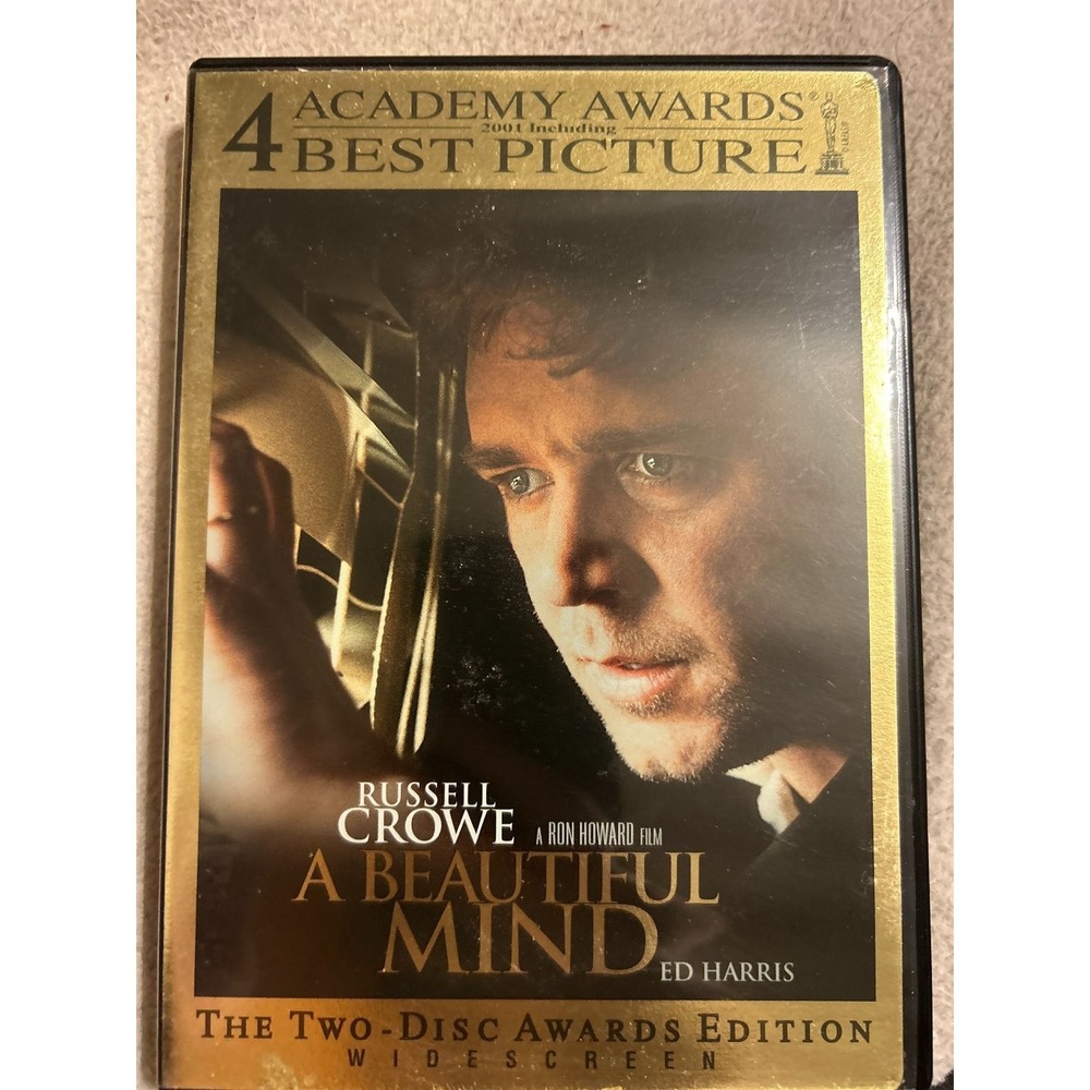 A Beautiful Mind DVD 2001 Two-Disc Awards Edition Russell Crowe Ron Howard